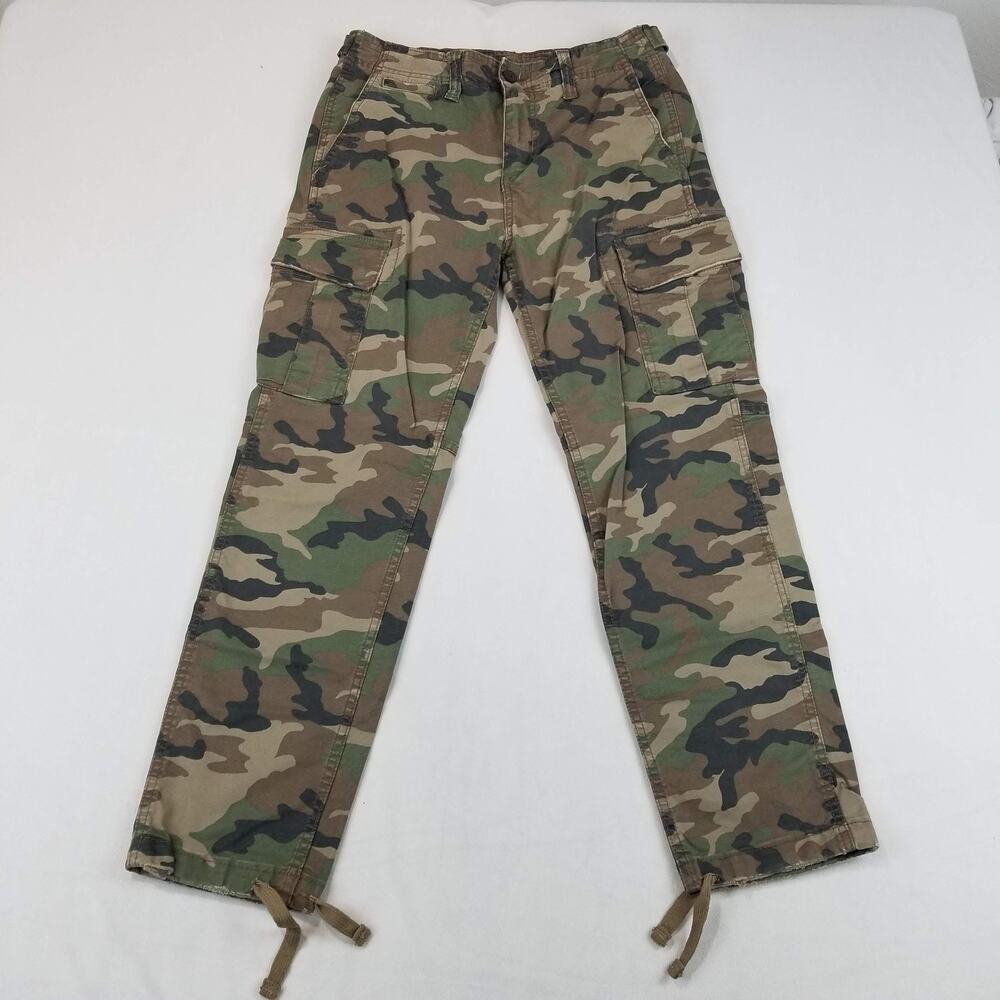 American Eagle Pants Mens 29x29 Camo Surplus Cargo Military Y2K Paratrooper